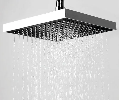 Верхний душ Wasserkraft хром A028 (детальная фотография), современные, hi-tech