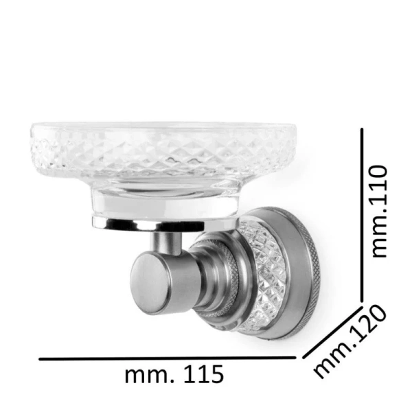 Мыльница Boheme Aura золото 10243-G (детальная фотография), классические, ретро, с кристаллами swarovski, декорированные