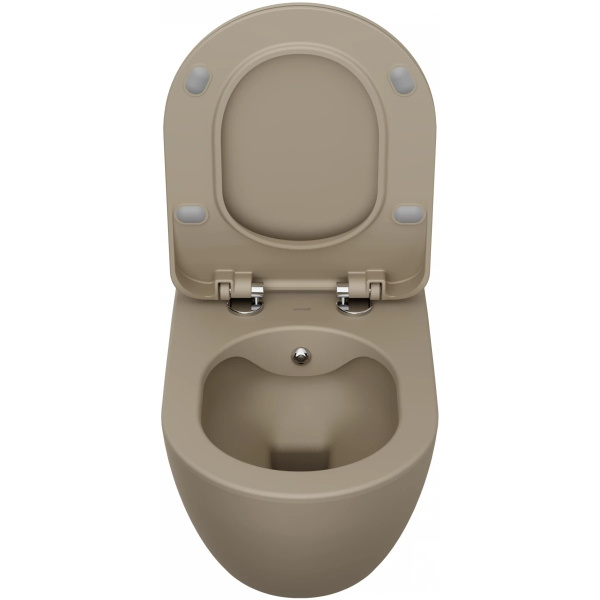 Унитаз подвесной Creavit Free капучино FE322-00CM00E-0000 (детальная фотография), подвесные, встраиваемые