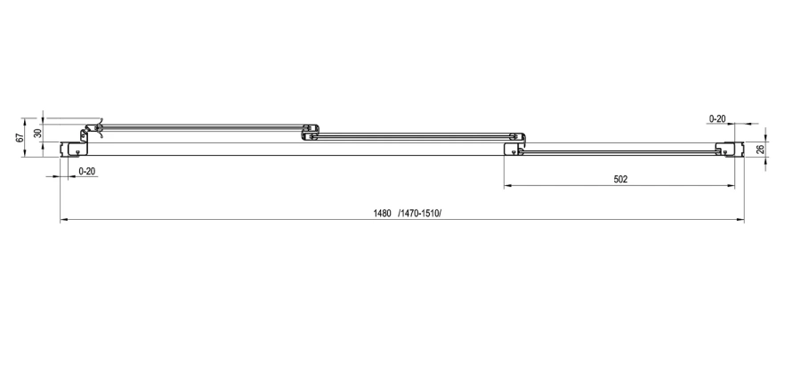 Шторка для ванны, профиль сатин, стекло прозрачное, Ravak AVDP3-150 40VP0U02Z1 (детальная фотография) index_1
