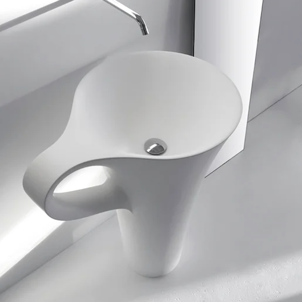 Раковина ArtCeram One Shot Cup OSL004 (детальная фотография), напольные, свободностоящие