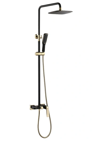 Душевая стойка Boheme Venturo черная/золото 388-B (детальная фотография)