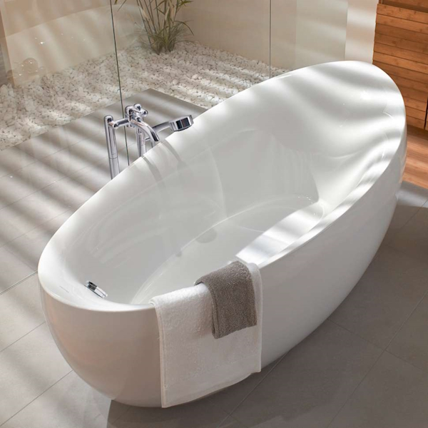 Ванна квариловая Villeroy & Boch Aveo New Generation 190х95 см Alpine White, бесшовная UBQ194AVE9W1V-01 (детальная фотография), квариловые