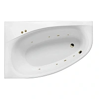 Ванна гидромассажная Excellent Kameleon Soft 170 x 110 см, левая, белый/бронза, WAEX.KML17.SOFT.BR