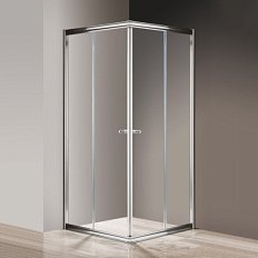Душевой уголок Cezares Giubileo 90х90 см стекло прозрачное профиль хром