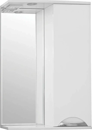 Зеркальный шкаф с подсветкой Style Line Жасмин 55 см белый - фото 3