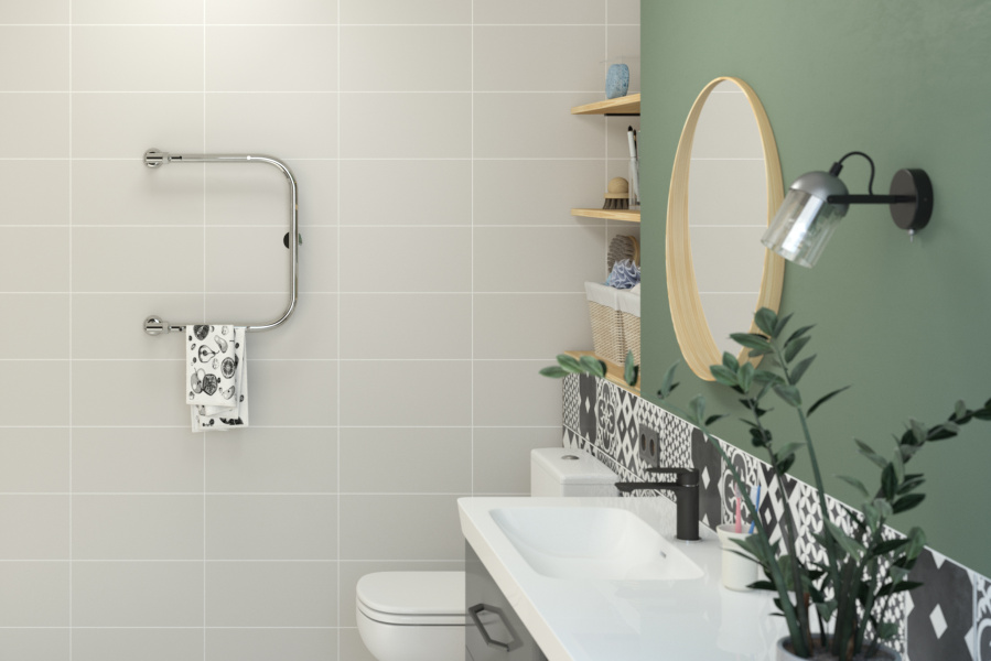 Полотенцесушитель водяной Стилье Классика 00012-5040 (детальная фотография), хром