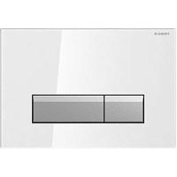 Клавиша смыва Geberit Sigma 40 белая/кнопки хром