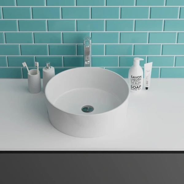 Раковина Grossman 41 см фаянс GR-3013 (детальная фотография), белые