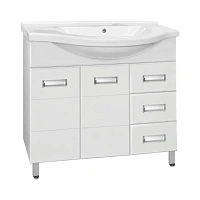 Тумба под раковину напольная Style Line Ирис 96 см белая