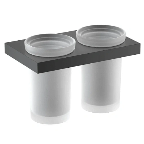 Стакан для ванной Timo Petruma черный матовый - фото 1