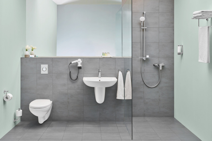 Унитаз подвесной Grohe Bau Ceramic безободковый 39427000 (детальная фотография), белые