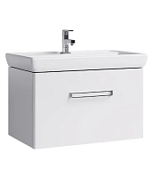 Тумба под раковину подвесная Aqwella Нео 80 см белая
