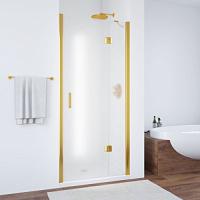 Душевая дверь профиль золотой стекло сатин Vegas-glass