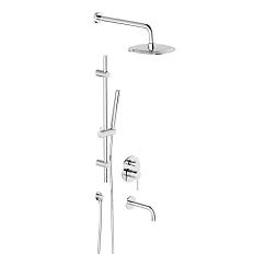 Душевой комплект Damixa Scandinavian Pure хром