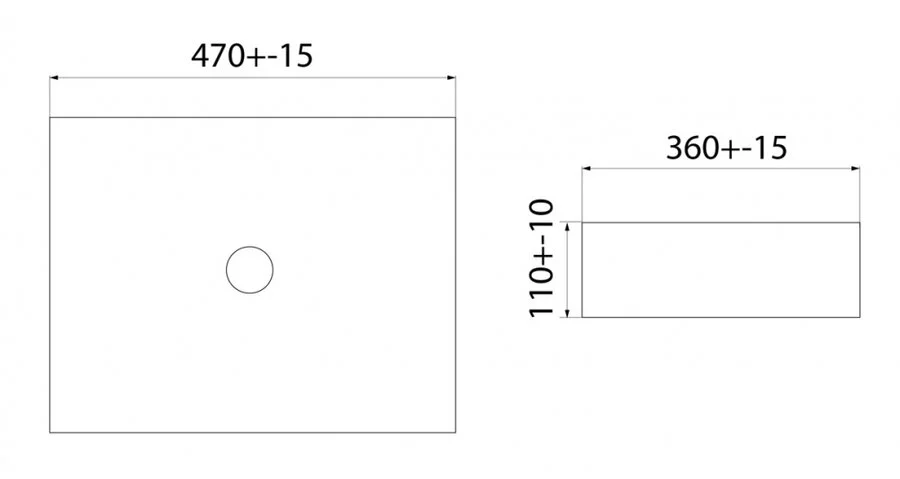 Раковина IDDIS Slide 47 см черная SLIBM02i27 (детальная фотография), современные, hi-tech