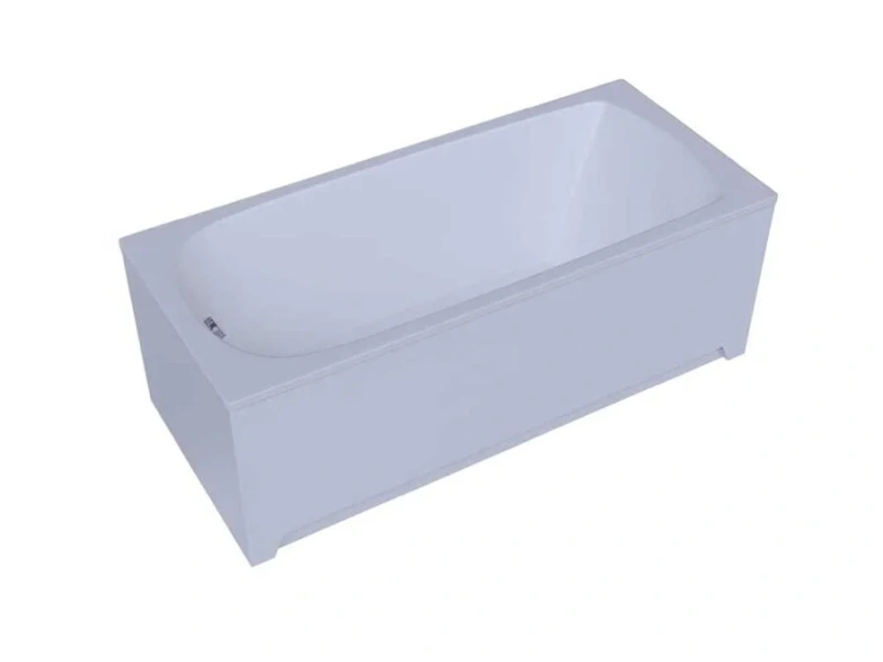 Ванна акриловая Акватек Ника 160x75 см без гидромассажа NIK160-0000001 (детальная фотография), современныe, hi-tech