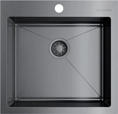 Мойка для кухни Omoikiri Akisame 51-GM 51 см вороненая сталь