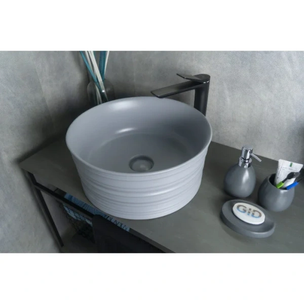 Раковина GID Esfera Gm969 41 см серая 53335 (детальная фотография), 40 см