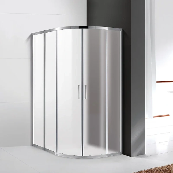 Душевой уголок Cezares Molveno 120х100 см стекло рифленое MOLVENO-RH-2-120/100-P-Cr (детальная фотография), современные, hi-tech