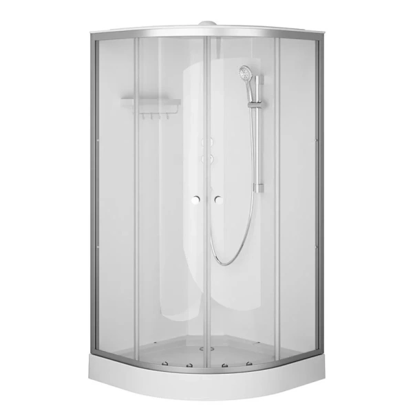 Душевая кабина Am.Pm X-Joy 100x100 см профиль хром стекло прозрачное W94C-401-100MT (детальная фотография)