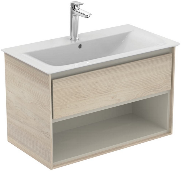 Тумба под раковину подвесная Ideal Standard Connect Air 80 см светло-коричневая E0827UK (детальная фотография)