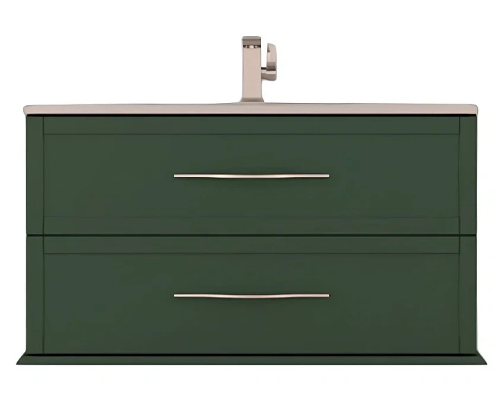 Тумба под раковину подвесная Cezares Tiffany 105 см verde opaco 55331 (детальная фотография)