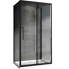 Душевой уголок Abber Schwarzer Diamant 140х90 см профиль черный