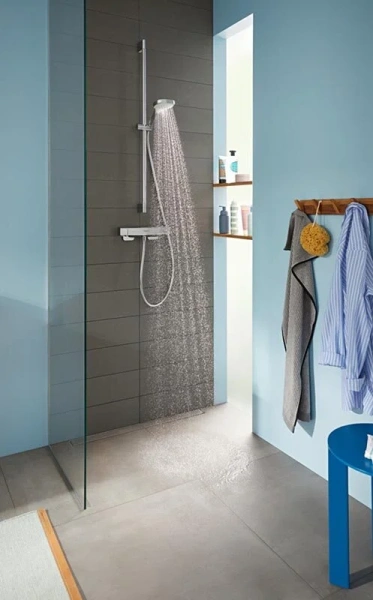 Душевой гарнитур Hansgrohe Croma Select S антиизвестковое покрытие QuickClean 26573400 (детальная фотография), душевые гарнитуры index_1