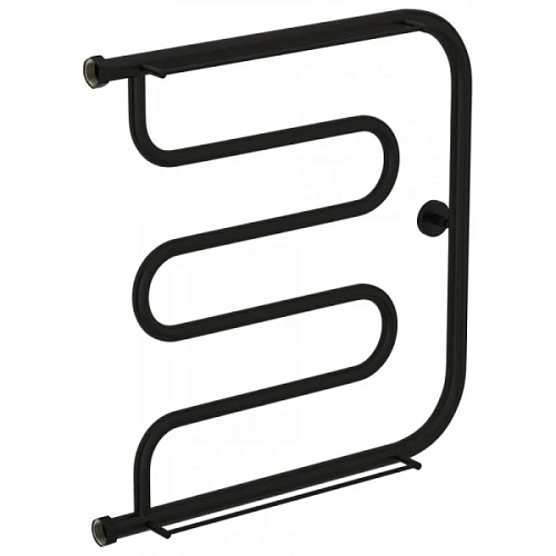 Полотенцесушитель водяной Сунержа Лира+ 60x60 см матовый чёрный - фото 1
