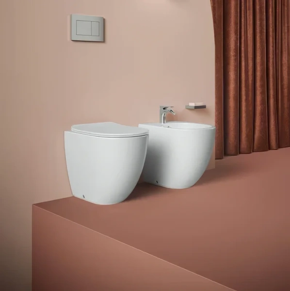 Биде напольное Artceram File 2.0 белое FLB004 01 00 (детальная фотография), напольные, приставные