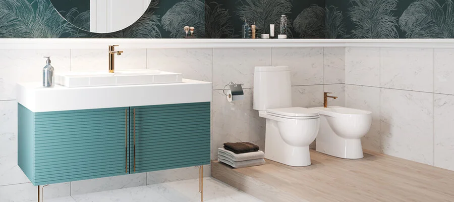 Унитаз компакт Sanita Luxe Fest с сиденьем микролифт WC.CC/Fest/2-DM/WHT.G/S1 (детальная фотография), белые