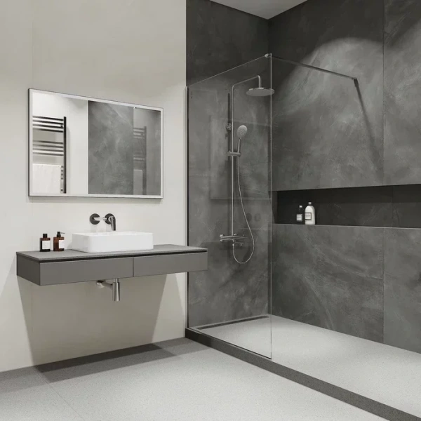 Душевая стойка IDDIS Torr термостатическая TORSBBTi06-S (детальная фотография), с термостатом