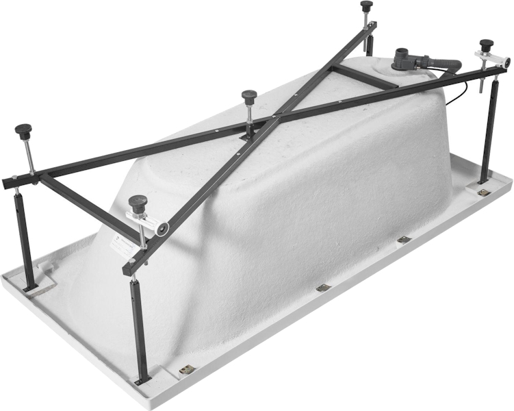 Ванна акриловая Aquanet Lotos 175x80 см с каркасом 328870 (детальная фотография), приставные, встраиваемые