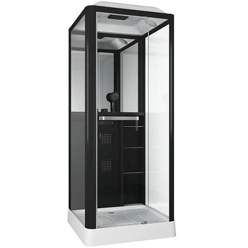 Душевая кабина Grossman 90x90 см черная - фото 2