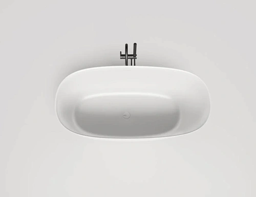 Ванна из искусственного камня Salini Sofia 150x75 см отдельностоящая, белый глянцевый - фото 2