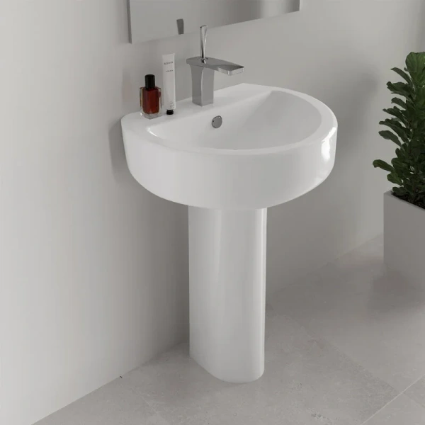 Пьедестал для раковины Sanita Luxe Best белый PD.FS/Best/N/WHT.G/S1 (детальная фотография), по запросу index_1