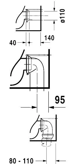 Унитаз напольный Duravit Darling New 2139090000 (детальная фотография), компакт