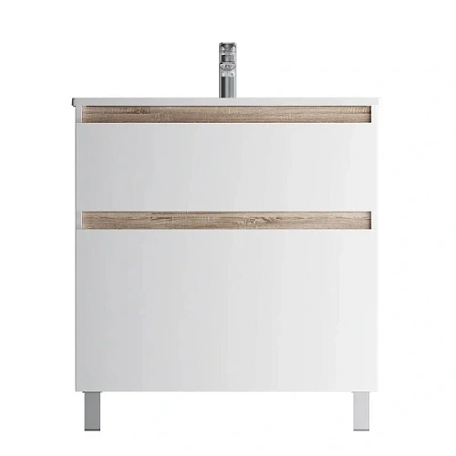 Тумба под раковину напольная Am.Pm X-Joy 80 см белый глянец - фото 1