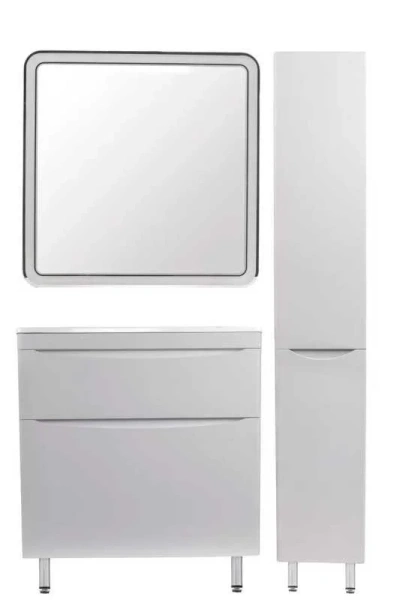 Тумба под раковину напольная Style Line Бергамо 80 см белая СС-00002314 (детальная фотография), моноблок