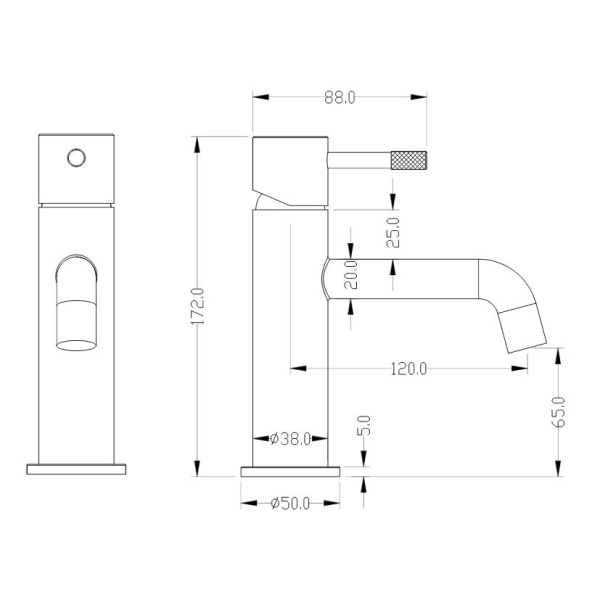 Схема (детальная фотография), для раковины