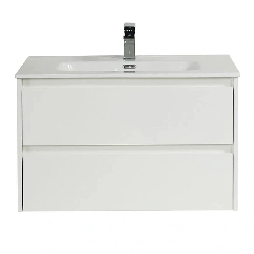 Тумба под раковину подвесная BelBagno Kraft 80 см с двумя выкатными ящиками, bianco opaco - фото 19