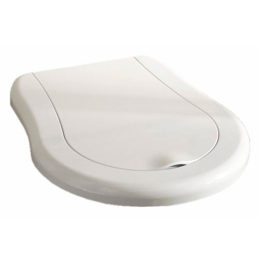 Крышка-сидение с микролифтом Kerasan Retro белая, петли золото 108501 bi/oro (детальная фотография)