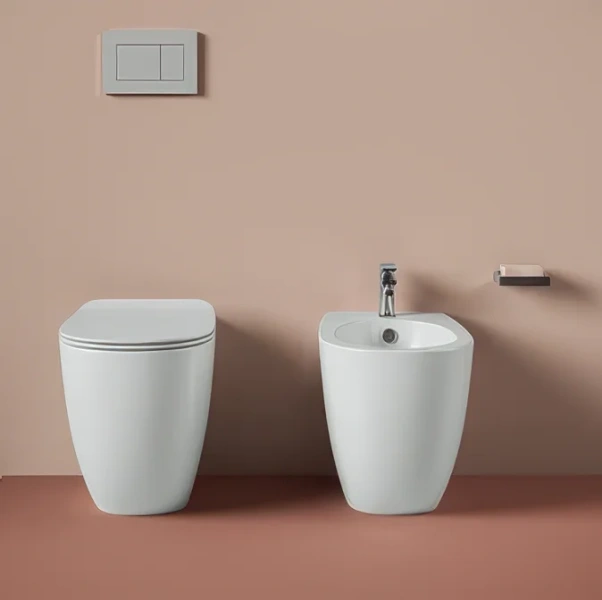 Биде напольное Artceram File 2.0 белое FLB004 01 00 (детальная фотография), современные, hi-tech