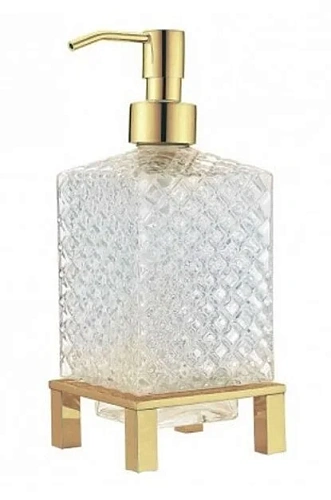 Дозатор для мыла Boheme золото - фото 3