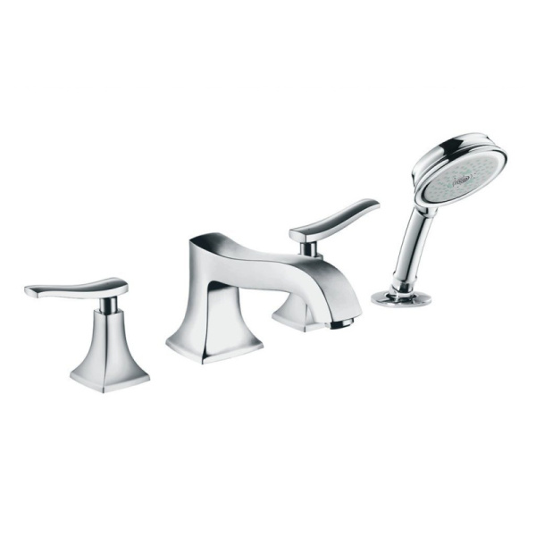 Смеситель на борт ванны Hansgrohe Metris Classic 31314000 (детальная фотография)