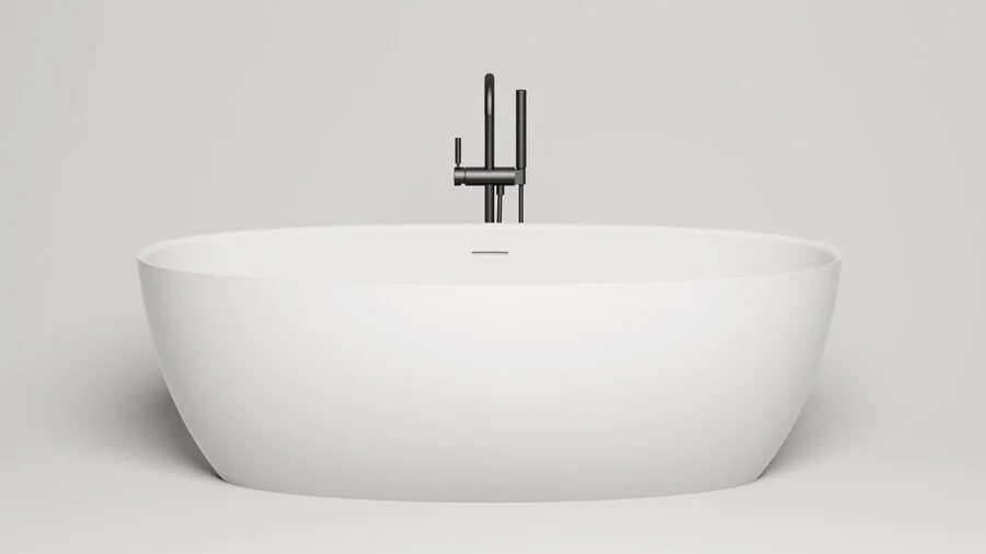 Ванна из искусственного камня Salini Alda Nuova 1019 160x80 см белая (детальная фотография)