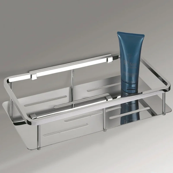 Полочка для ванной Colombo Angolari металлическая B9640 (детальная фотография), хром