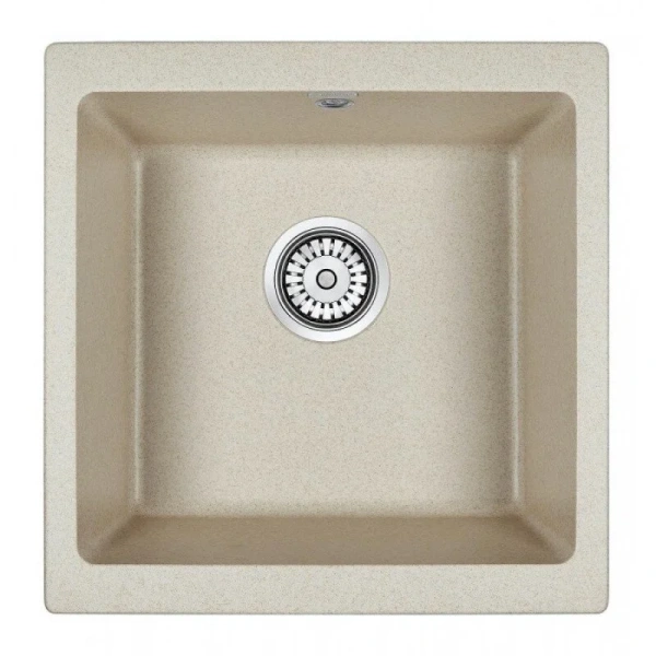 Мойка для кухни Paulmark Brilon 45 см бежевая PM104546-BE (детальная фотография)