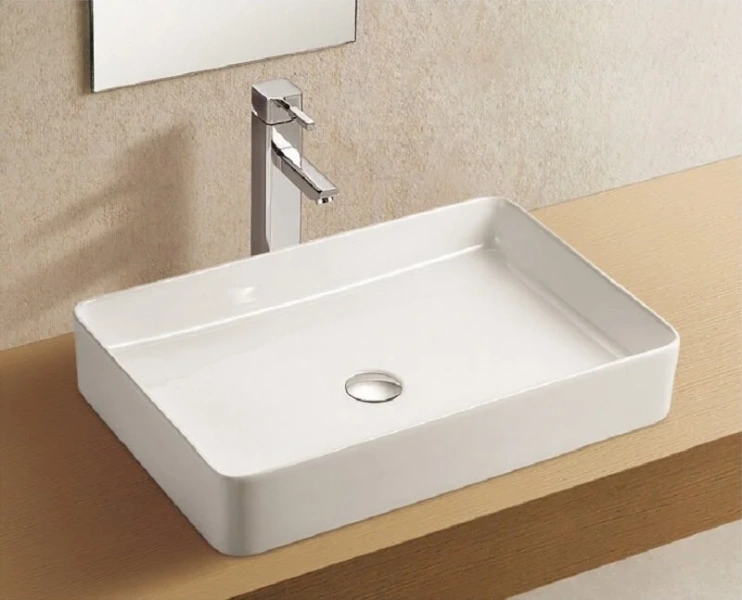 Раковина Azario 60 см накладная AZ-2174 (детальная фотография), накладные (на столешницу), пристенные